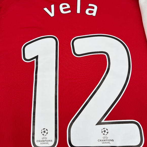 Vela #12 Arsenal 2008/2009/2010 Home ORIGINAL Nike VTG Soccer Jersey (M) - Picture 7 of 9